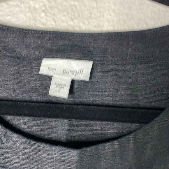 J. Jill Love Linen Sleeveless Asymmetrical Tank Tunic Top Black Size Small - Picture 4 of 5